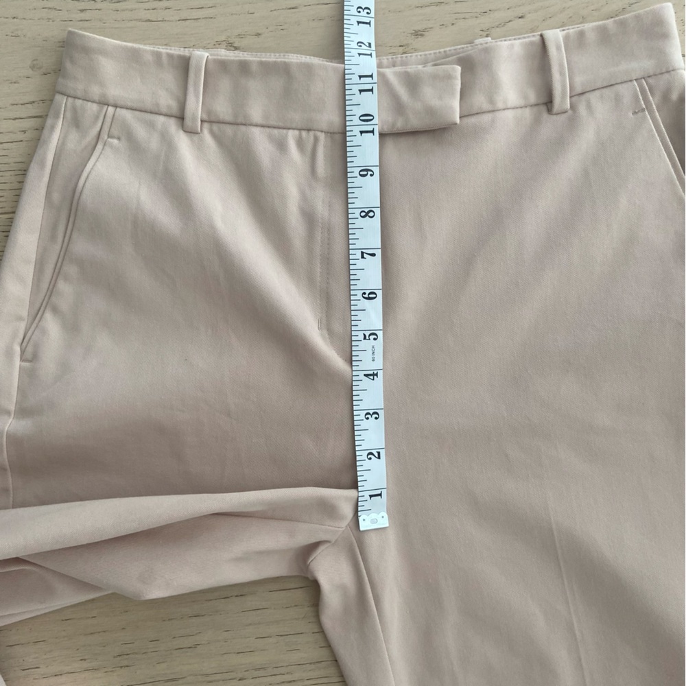 REISS Joy Tailored Ankle Pants Size 8 Beige Stretch Slim Trousers EUC - Picture 8 of 10